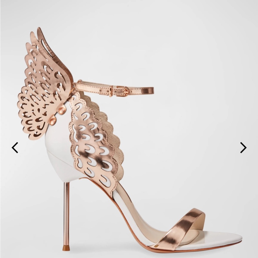 Sophia Webster Evangeline Angel Wing High-Heel sandals 37 white rose gold